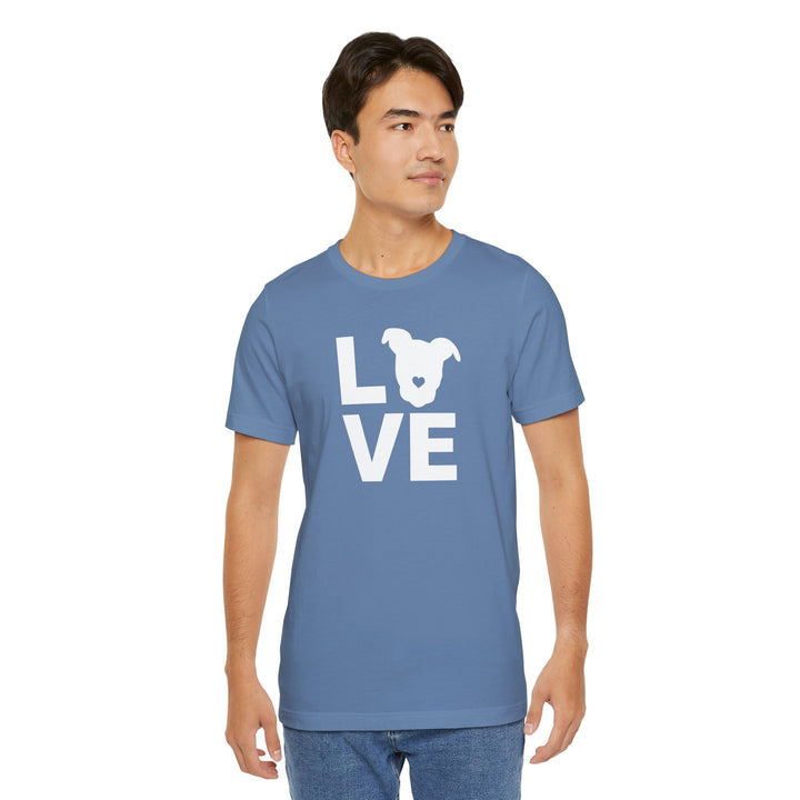 LOVE White Print Unisex T-Shirt