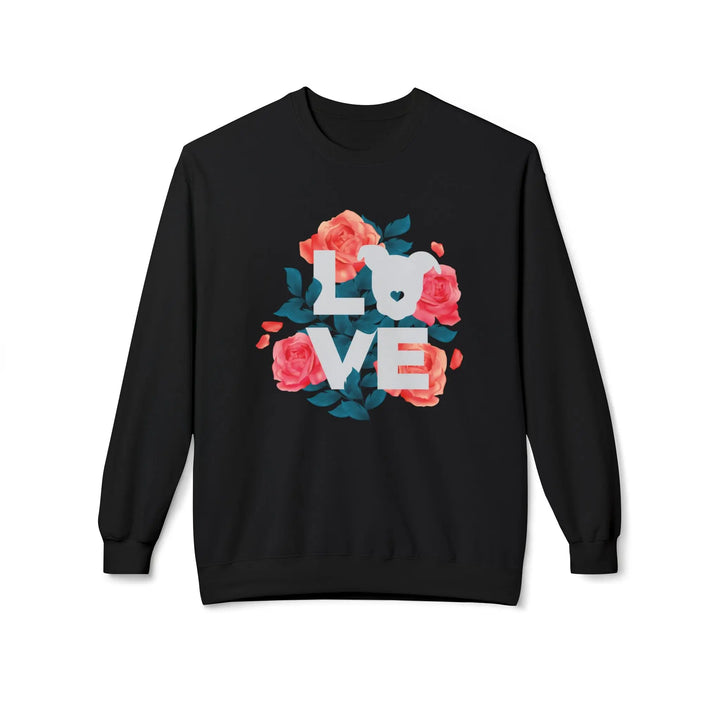 Flowers-of-Love-V4 Softstyle Fleece Crewneck Sweatshirt Printify