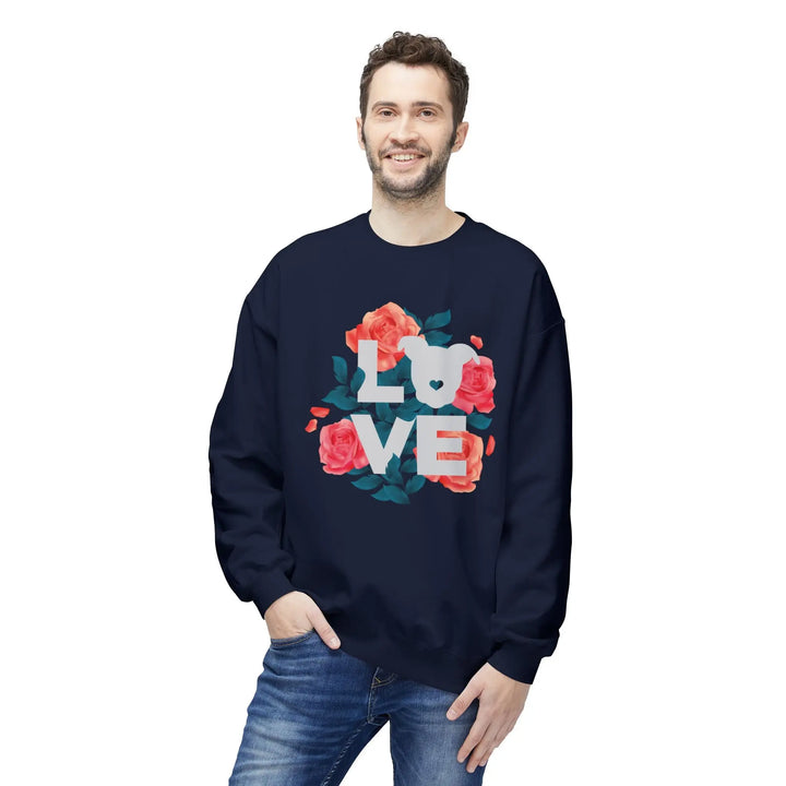 Flowers-of-Love-V4 Softstyle Fleece Crewneck Sweatshirt Printify