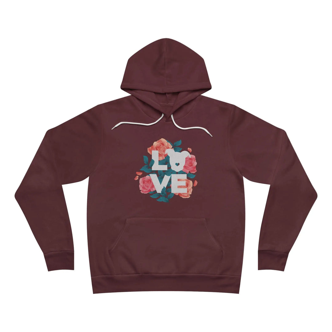 Flowers-of-Love-V4 Sponge Fleece Pullover Hoodie Printify