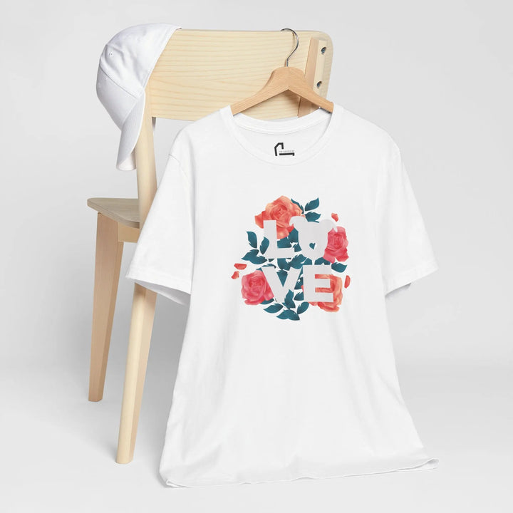Flowers-of-Love-V4 Unisex Jersey Short Sleeve Tee Printify