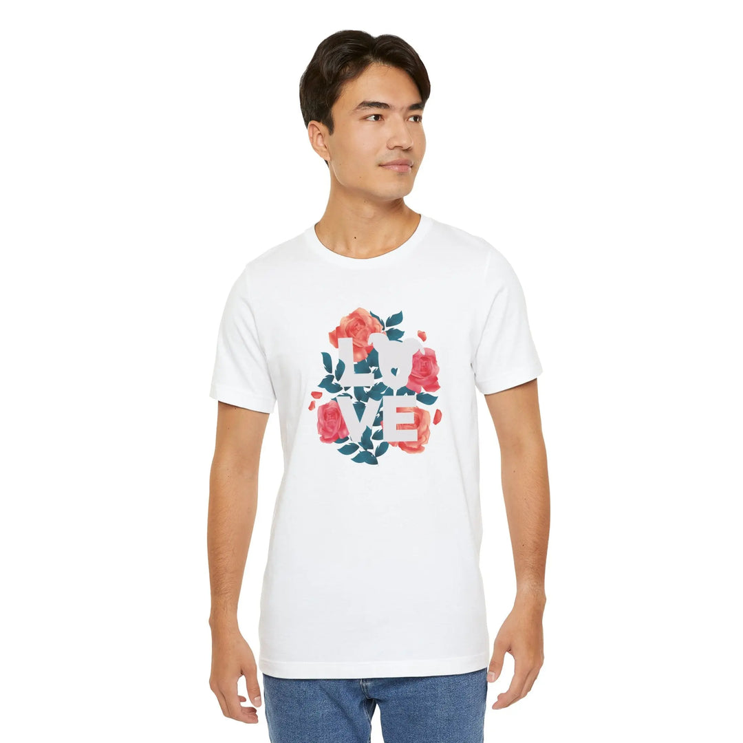 Flowers-of-Love-V4 Unisex Jersey Short Sleeve Tee Printify