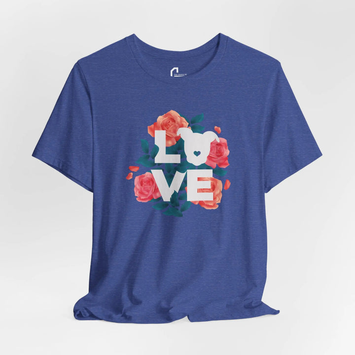 Flowers-of-Love-V4 Unisex Jersey Short Sleeve Tee Printify