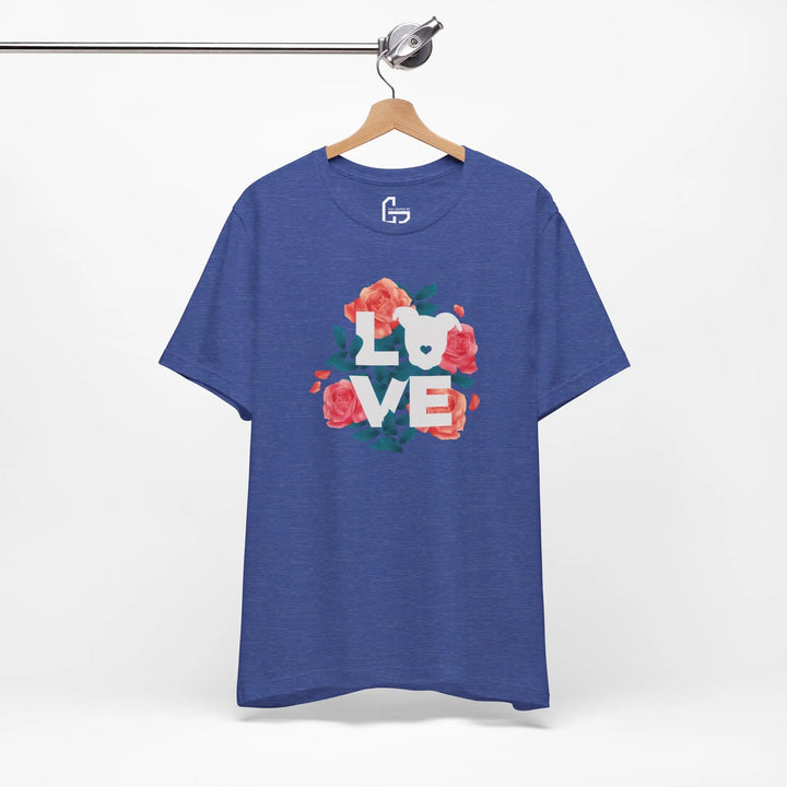 Flowers-of-Love-V4 Unisex Jersey Short Sleeve Tee Printify