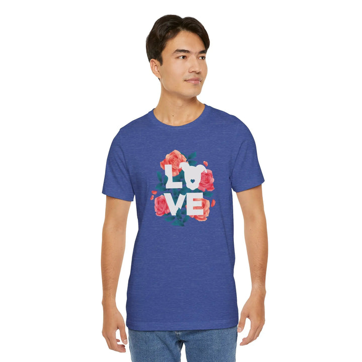 Flowers-of-Love-V4 Unisex Jersey Short Sleeve Tee Printify