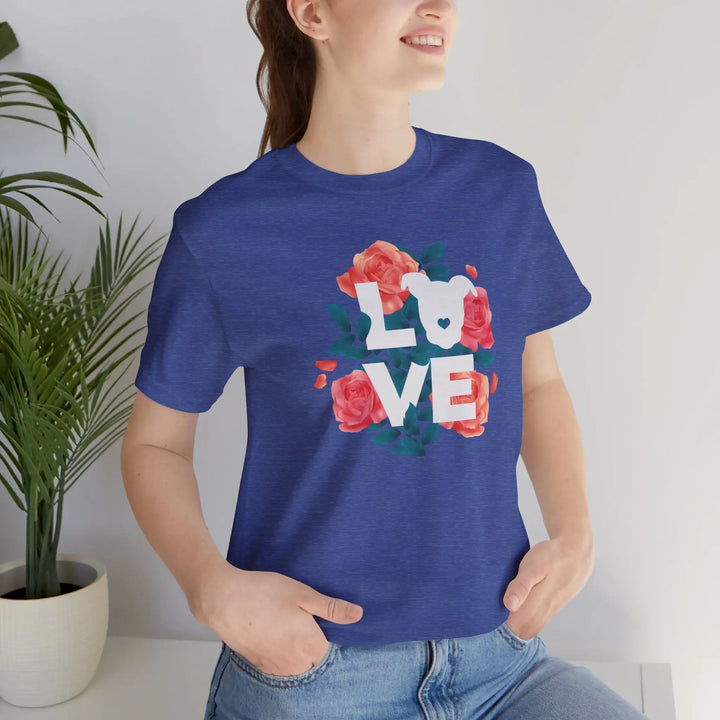 Flowers-of-Love-V4 Unisex Jersey Short Sleeve Tee Printify