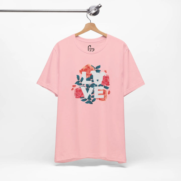Flowers-of-Love-V4 Unisex Jersey Short Sleeve Tee Printify