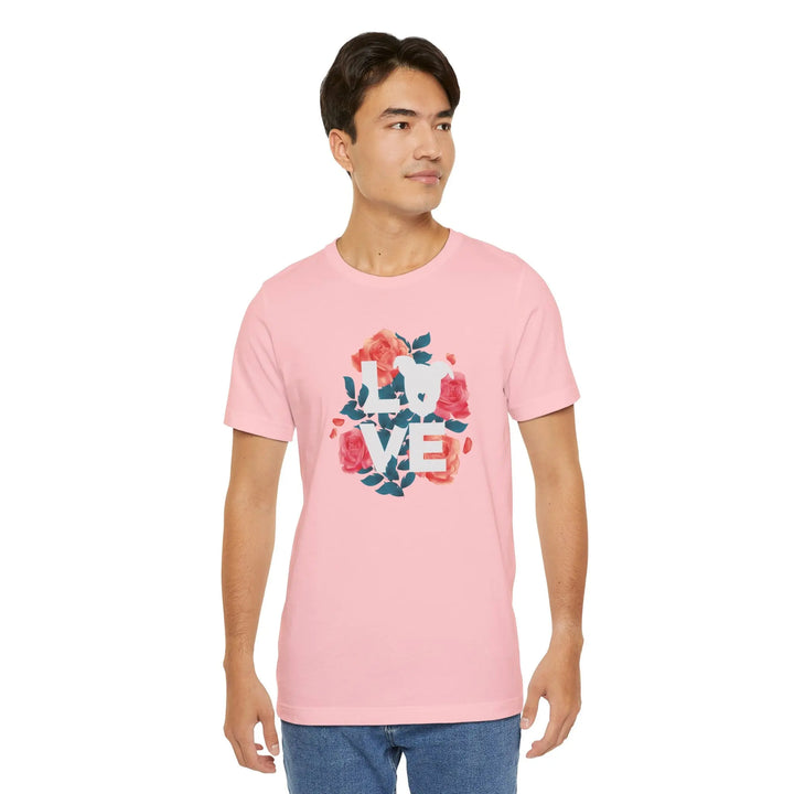 Flowers-of-Love-V4 Unisex Jersey Short Sleeve Tee Printify