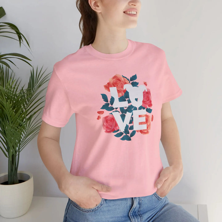 Flowers-of-Love-V4 Unisex Jersey Short Sleeve Tee Printify