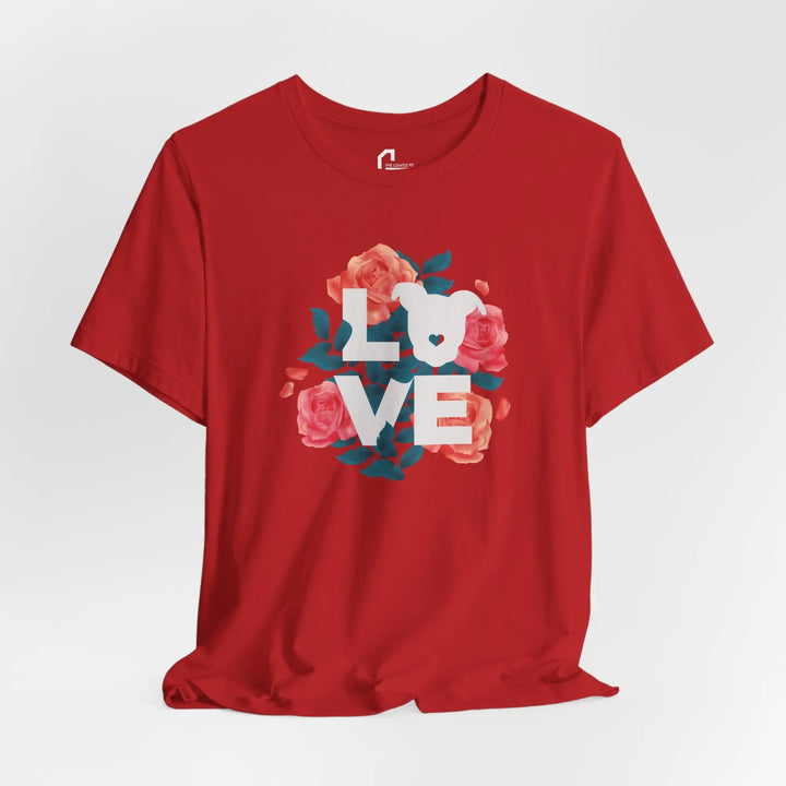 Flowers-of-Love-V4 Unisex Jersey Short Sleeve Tee Printify