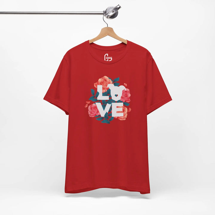 Flowers-of-Love-V4 Unisex Jersey Short Sleeve Tee Printify