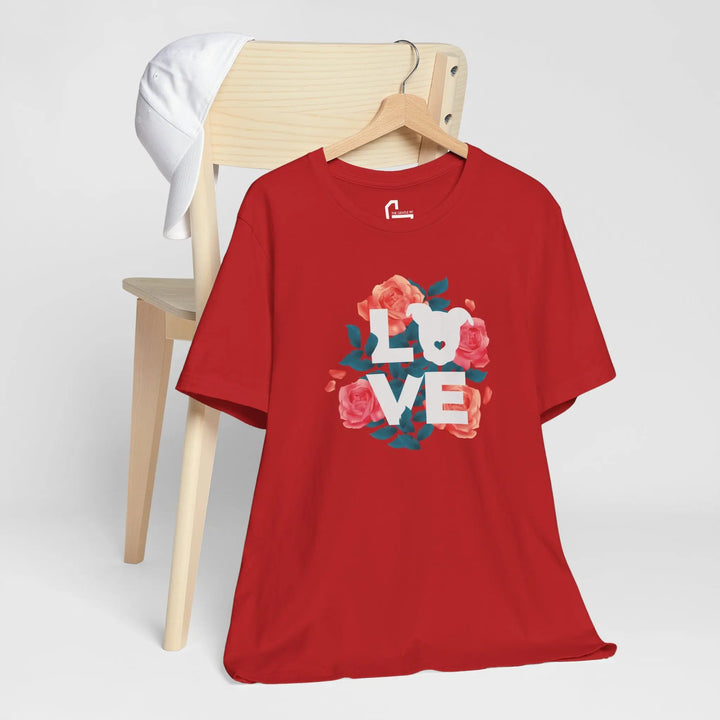 Flowers-of-Love-V4 Unisex Jersey Short Sleeve Tee Printify