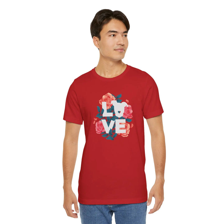 Flowers-of-Love-V4 Unisex Jersey Short Sleeve Tee Printify