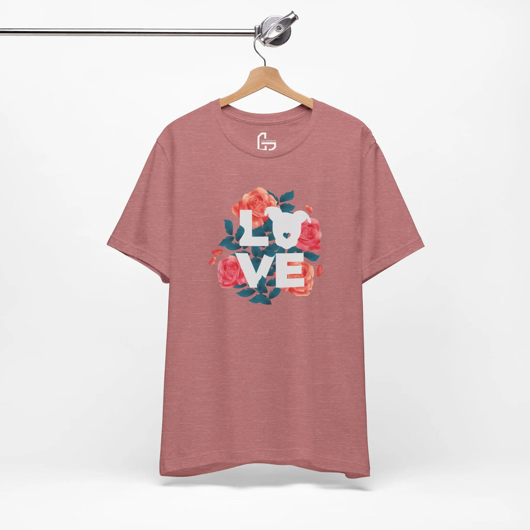 Flowers-of-Love-V4 Unisex Jersey Short Sleeve Tee Printify