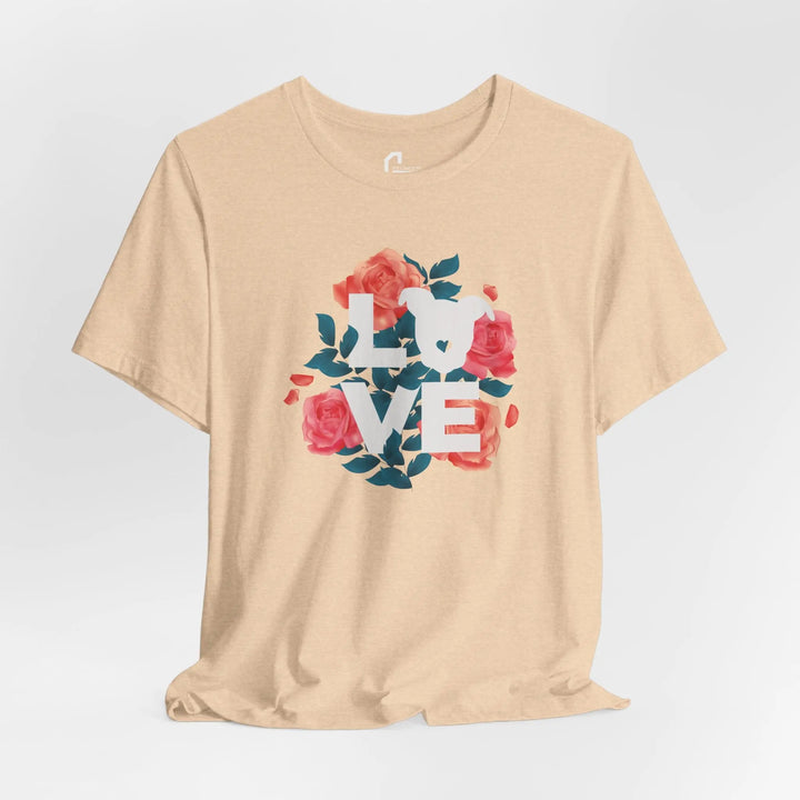 Flowers-of-Love-V4 Unisex Jersey Short Sleeve Tee Printify