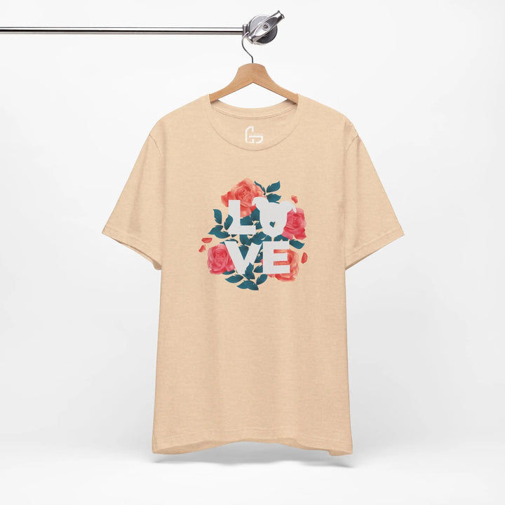 Flowers-of-Love-V4 Unisex Jersey Short Sleeve Tee Printify