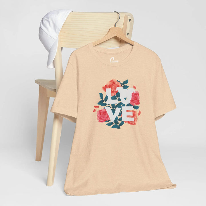Flowers-of-Love-V4 Unisex Jersey Short Sleeve Tee Printify