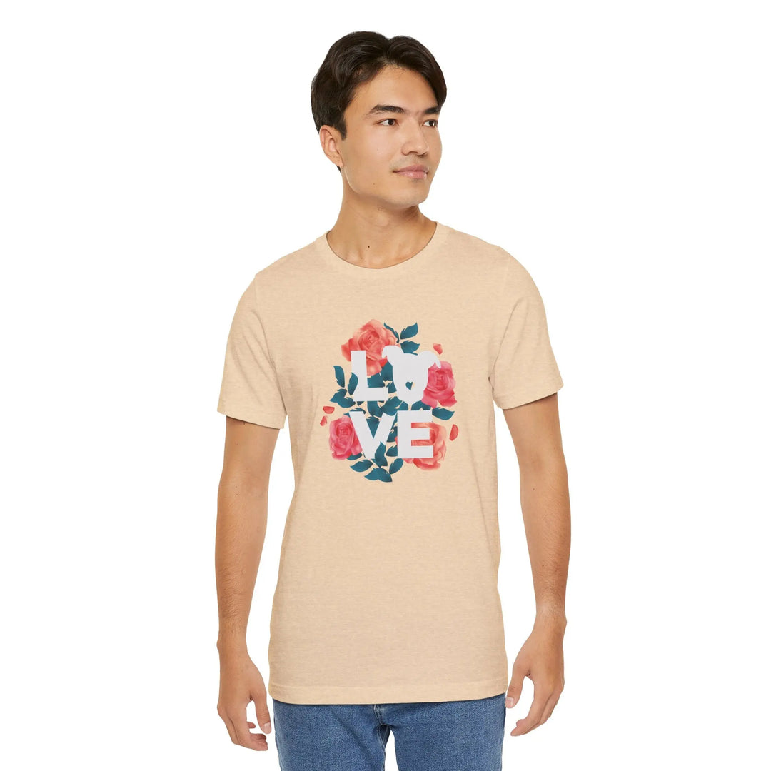 Flowers-of-Love-V4 Unisex Jersey Short Sleeve Tee Printify