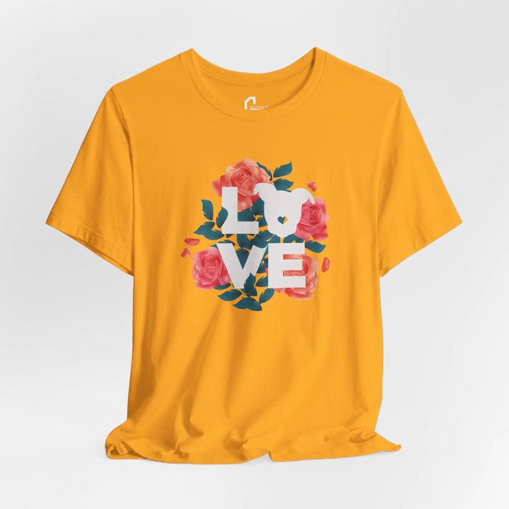 Flowers-of-Love-V4 Unisex Jersey Short Sleeve Tee Printify