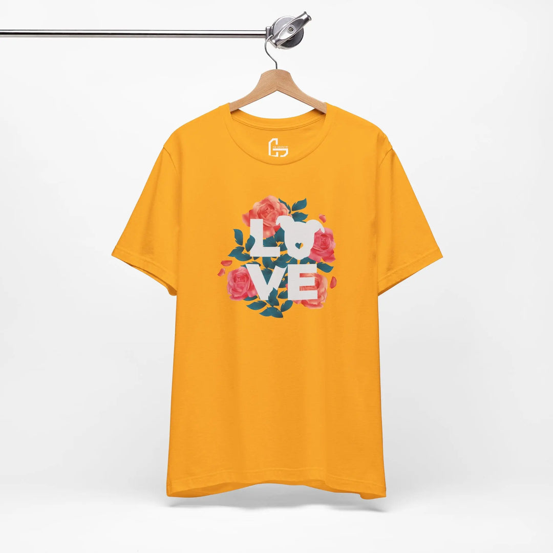 Flowers-of-Love-V4 Unisex Jersey Short Sleeve Tee Printify
