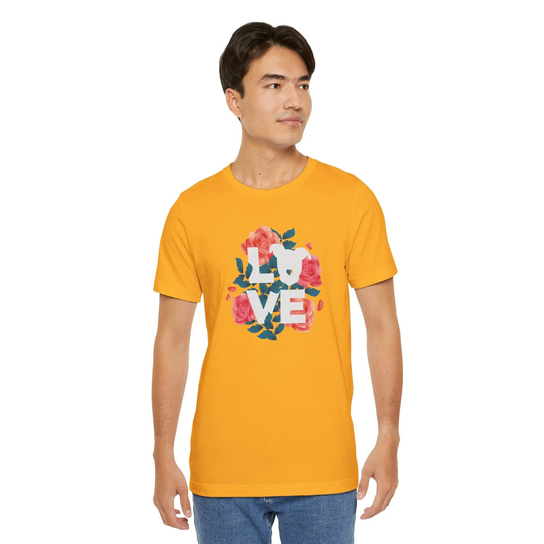 Flowers-of-Love-V4 Unisex Jersey Short Sleeve Tee Printify