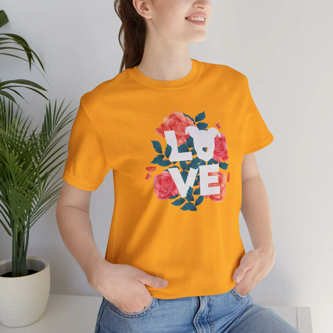 Flowers-of-Love-V4 Unisex Jersey Short Sleeve Tee Printify
