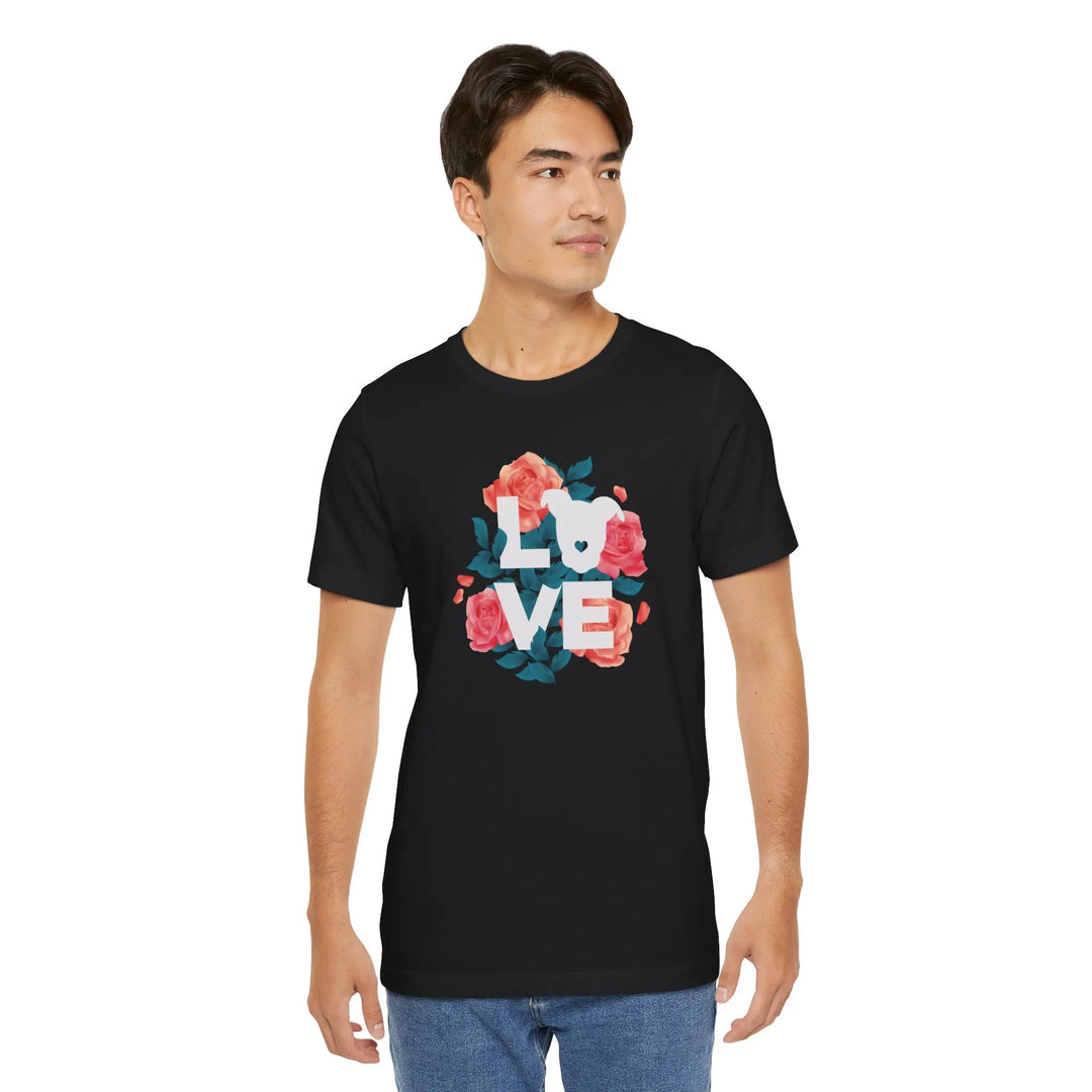 Flowers-of-Love-V4 Unisex Jersey Short Sleeve Tee Printify