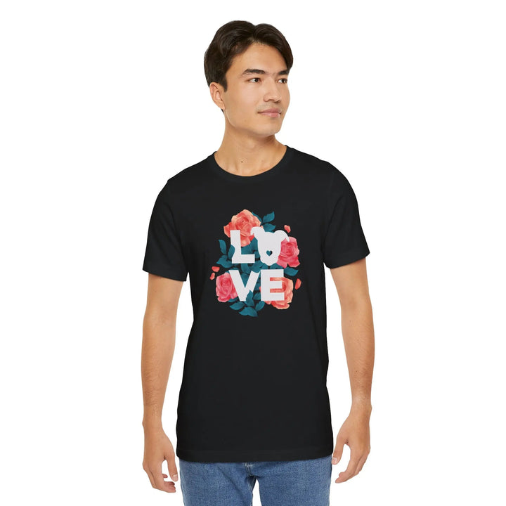 Flowers-of-Love-V4 Unisex Jersey Short Sleeve Tee Printify