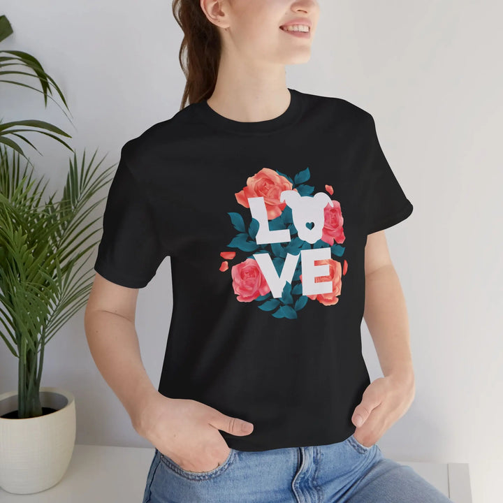 Flowers-of-Love-V4 Unisex Jersey Short Sleeve Tee Printify