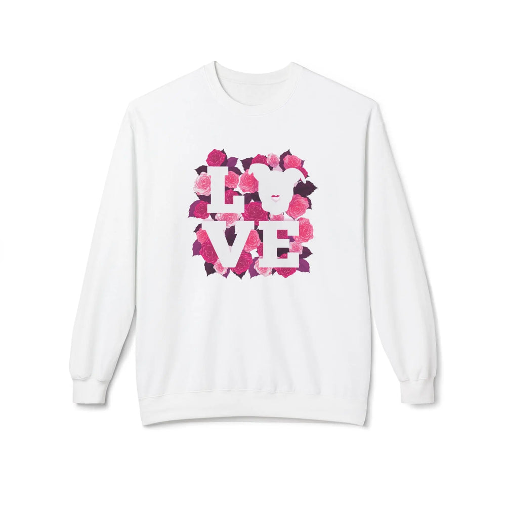 Flowers-of-Love-V5 Softstyle Fleece Crewneck Sweatshirt Printify