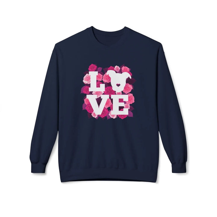 Flowers-of-Love-V5 Softstyle Fleece Crewneck Sweatshirt Printify