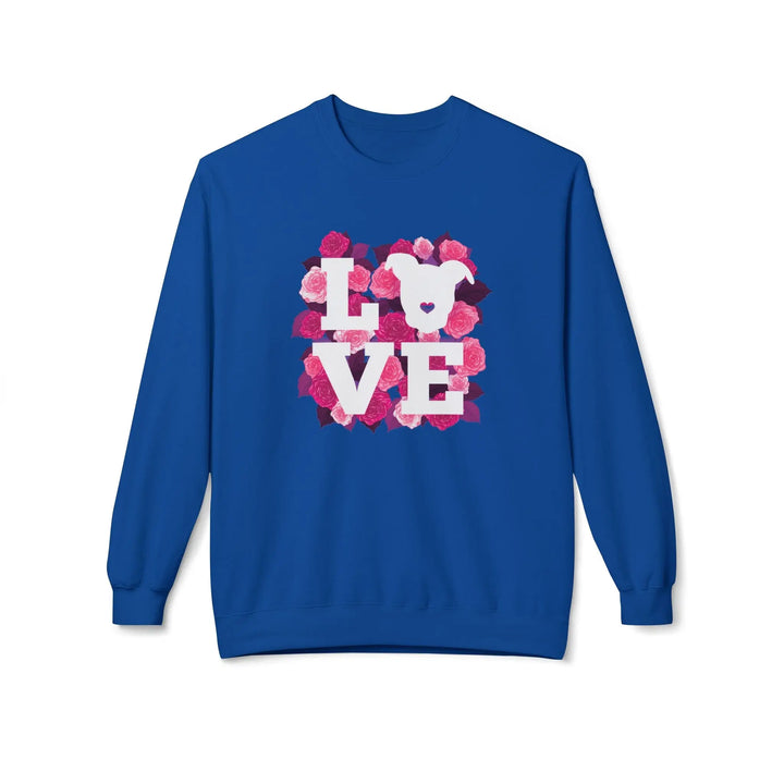 Flowers-of-Love-V5 Softstyle Fleece Crewneck Sweatshirt Printify