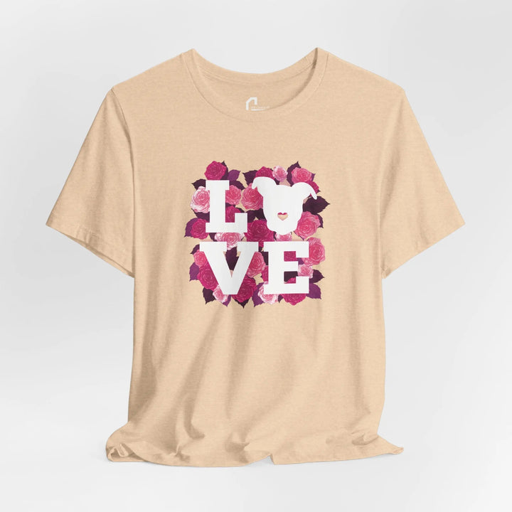 Flowers-of-Love-V5 Unisex Jersey Short Sleeve Tee Printify