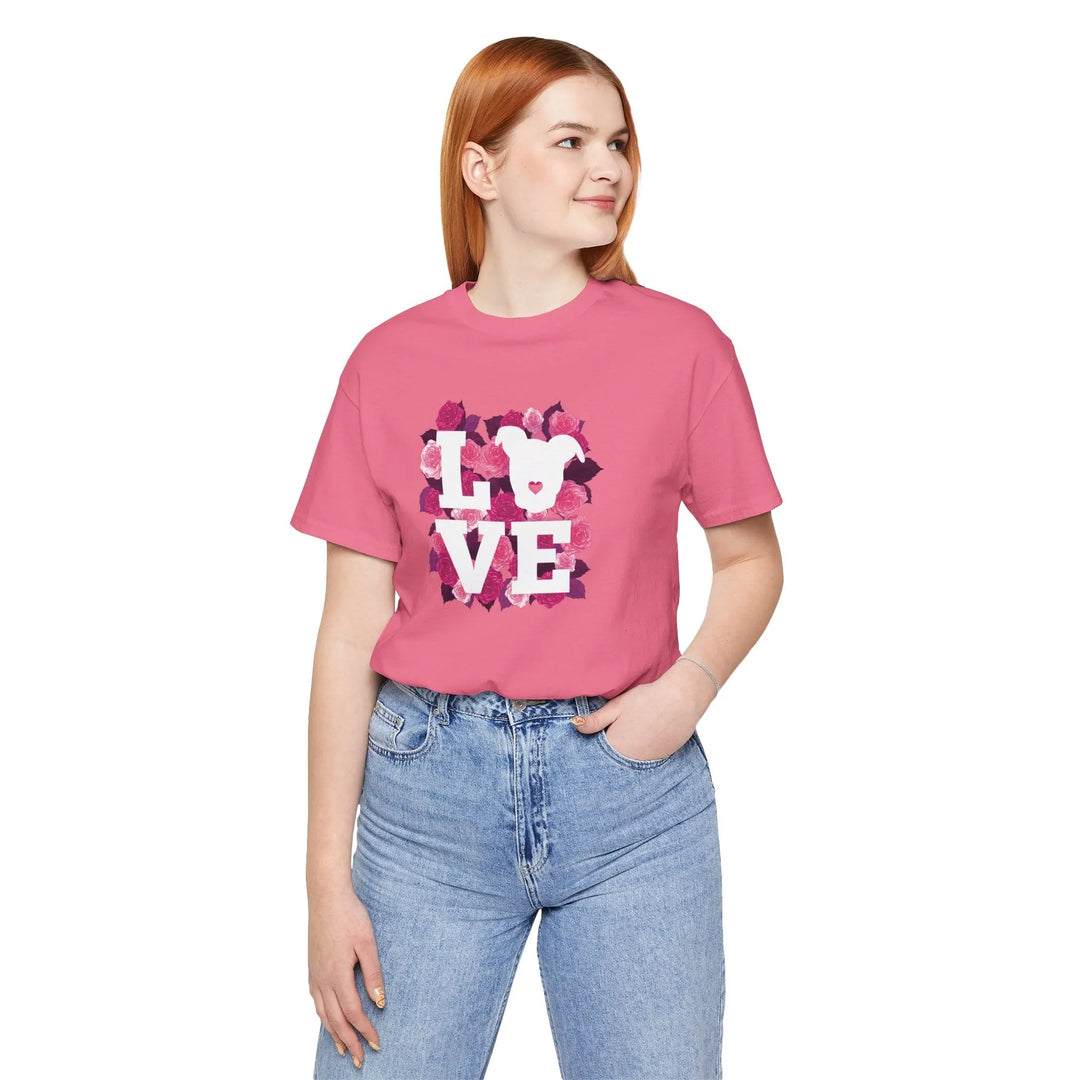 Flowers-of-Love-V5 Unisex Jersey Short Sleeve Tee Printify