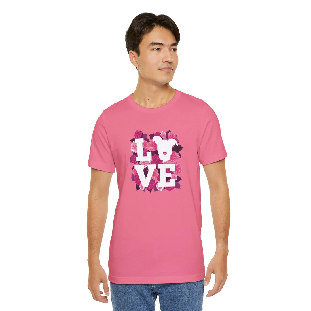 Flowers-of-Love-V5 Unisex Jersey Short Sleeve Tee Printify