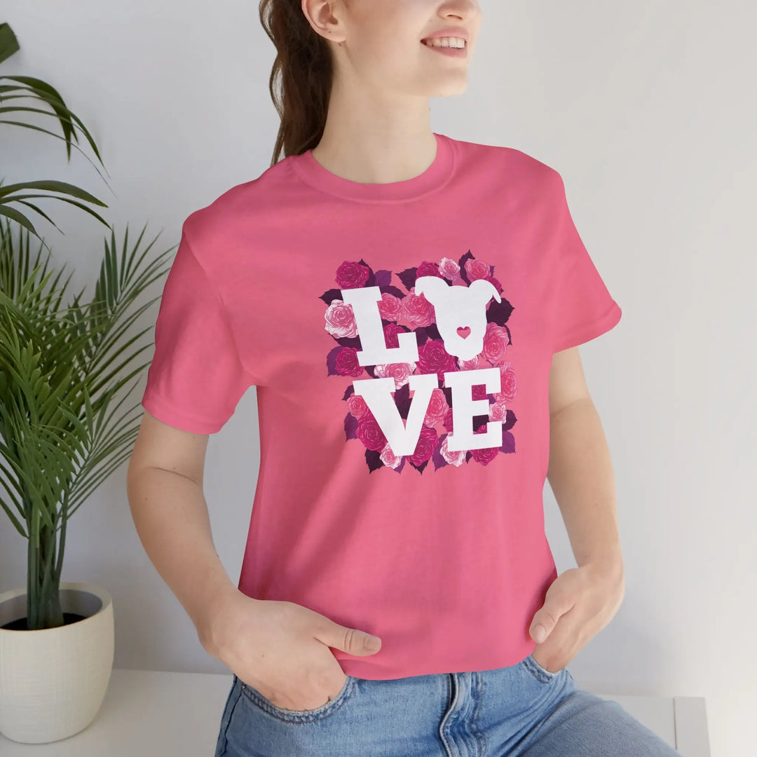 Flowers-of-Love-V5 Unisex Jersey Short Sleeve Tee Printify