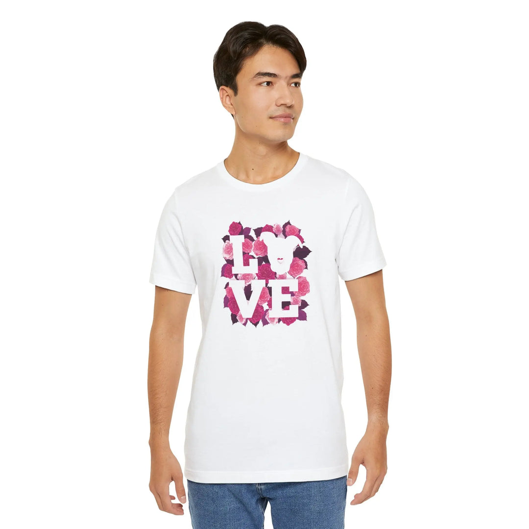 Flowers-of-Love-V5 Unisex Jersey Short Sleeve Tee Printify