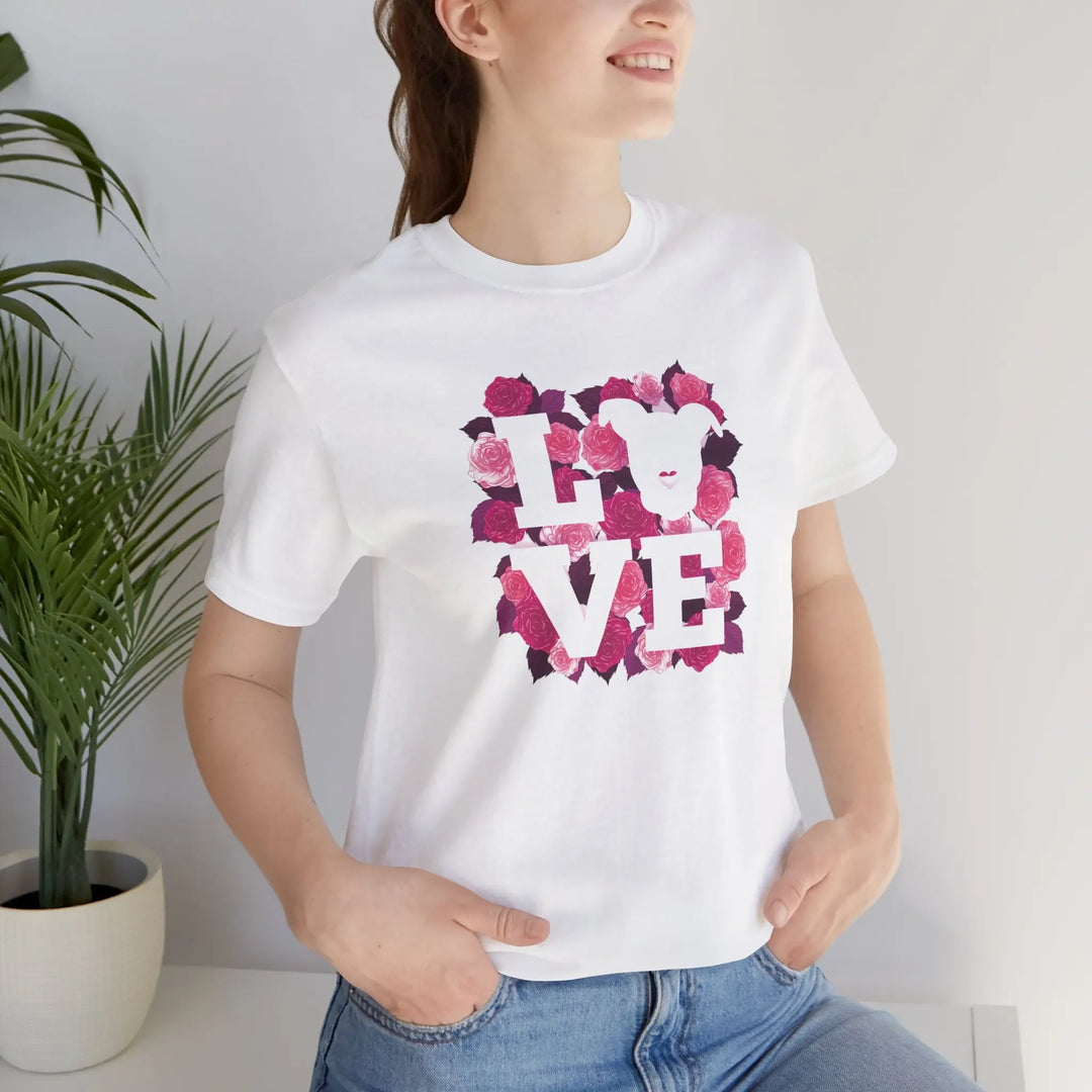 Flowers-of-Love-V5 Unisex Jersey Short Sleeve Tee Printify