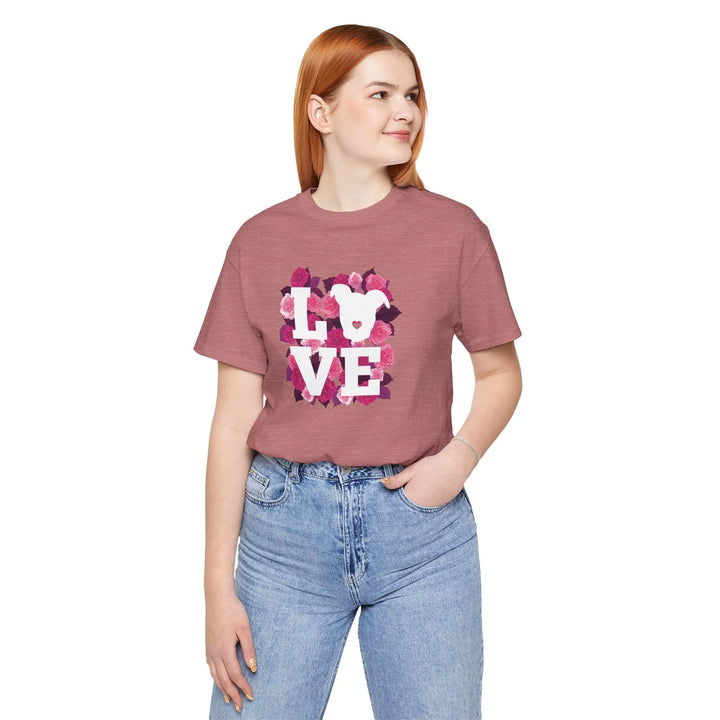 Flowers-of-Love-V5 Unisex Jersey Short Sleeve Tee Printify
