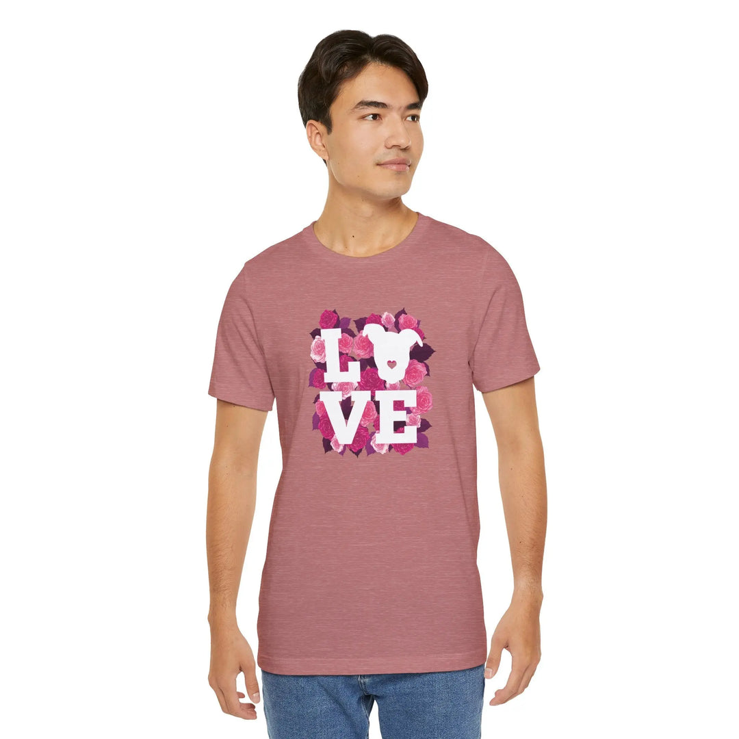Flowers-of-Love-V5 Unisex Jersey Short Sleeve Tee Printify