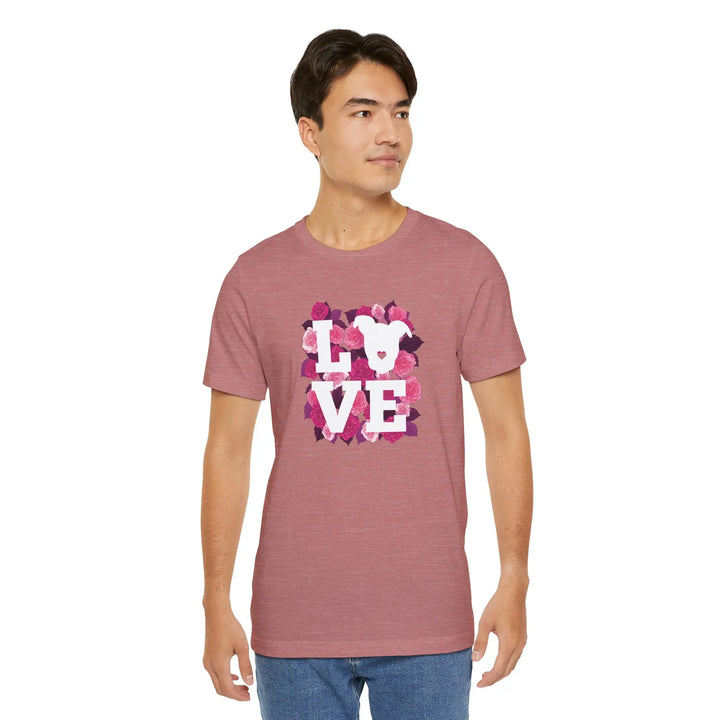Flowers-of-Love-V5 Unisex Jersey Short Sleeve Tee Printify