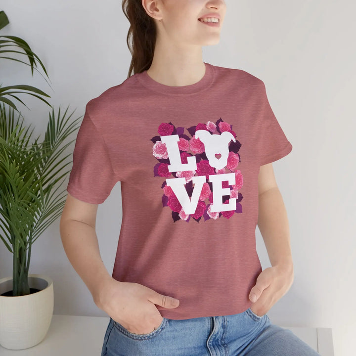 Flowers-of-Love-V5 Unisex Jersey Short Sleeve Tee Printify
