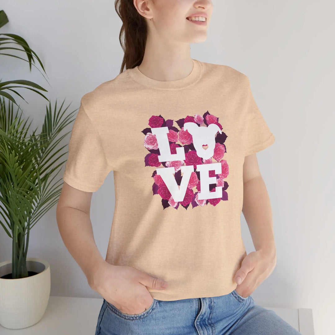 Flowers-of-Love-V5 Unisex Jersey Short Sleeve Tee Printify