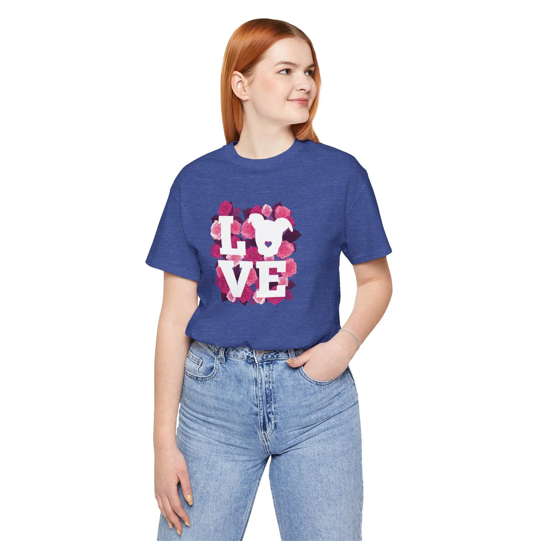 Flowers-of-Love-V5 Unisex Jersey Short Sleeve Tee Printify