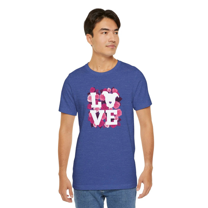 Flowers-of-Love-V5 Unisex Jersey Short Sleeve Tee Printify