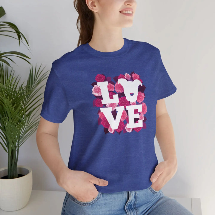 Flowers-of-Love-V5 Unisex Jersey Short Sleeve Tee Printify