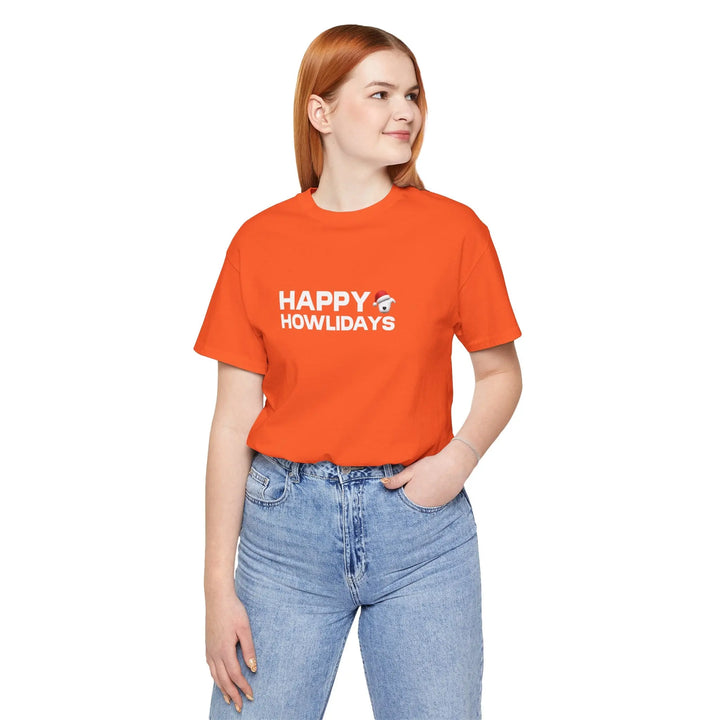 Happy Howlidays 2025 Unisex Short Sleeve T-shirt Printify