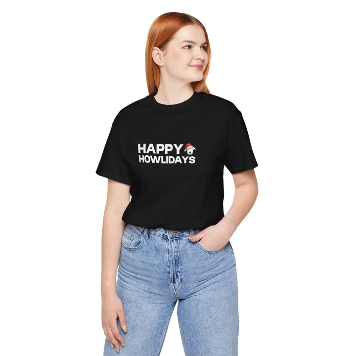 Happy Howlidays 2025 Unisex Short Sleeve T-shirt Printify