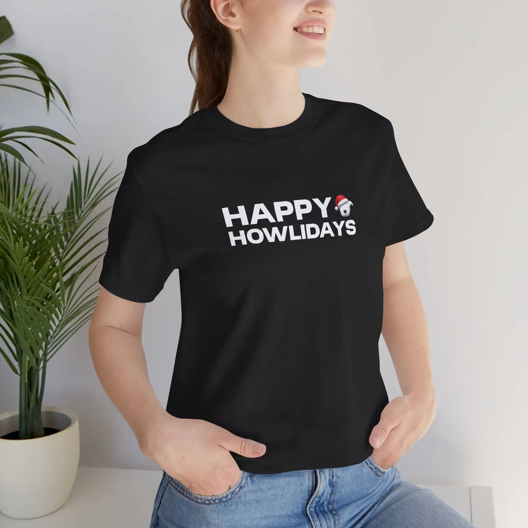 Happy Howlidays 2025 Unisex Short Sleeve T-shirt Printify
