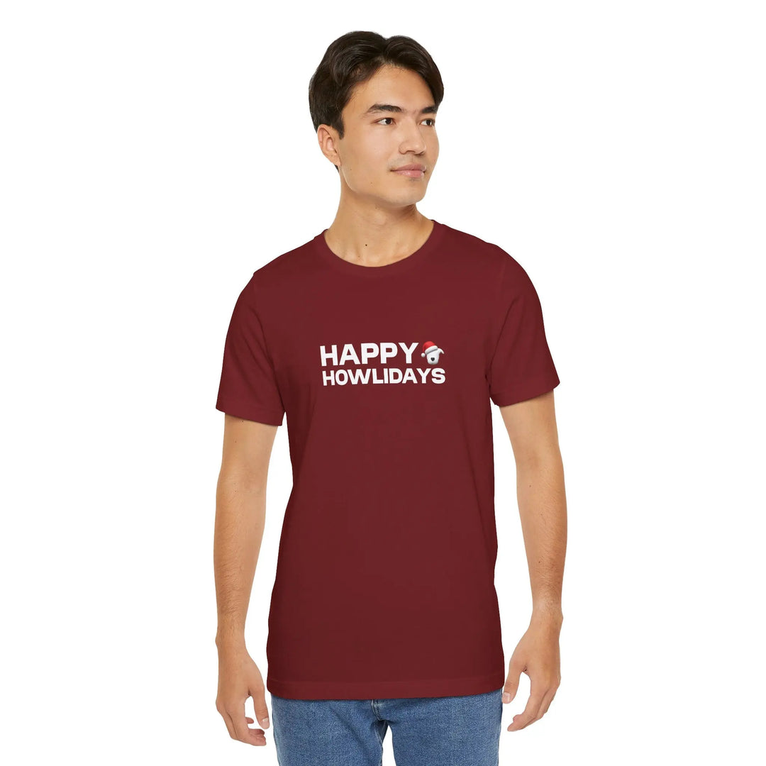 Happy Howlidays 2025 Unisex Short Sleeve T-shirt Printify